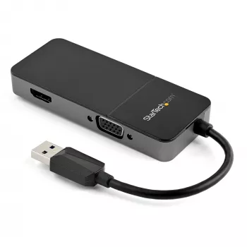 StarTech.com USB 3.0 į HDMI ir VGA adapteris – 4K/1080p USB Type-A dviejų monitorių multiport adapteris – išorinė vaizdo plokštė keliems ekranams