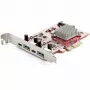 StarTech.com 4 prievadų USB PCIe kortelė - 10Gbps USB PCI Express išplėtimo kortelė su 2 valdikliais - 2x USB-C ir 2x USB-A prievadai (USB 3.2/3.1 Gen 2) - USB/USB-C PCI-e kortelė - Pilnas profilis