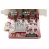StarTech.com 4 prievadų USB PCIe kortelė - 10Gbps USB PCI Express išplėtimo kortelė su 2 valdikliais - 2x USB-C ir 2x USB-A prievadai (USB 3.2/3.1 Gen 2) - USB/USB-C PCI-e kortelė - Pilnas profilis