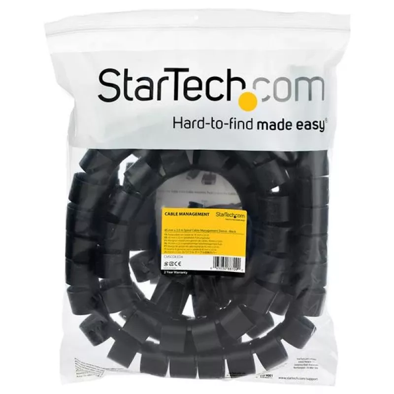 StarTech.com 2,5 m kabelių tvarkymo spiralinė rankovė – 45 mm skersmuo