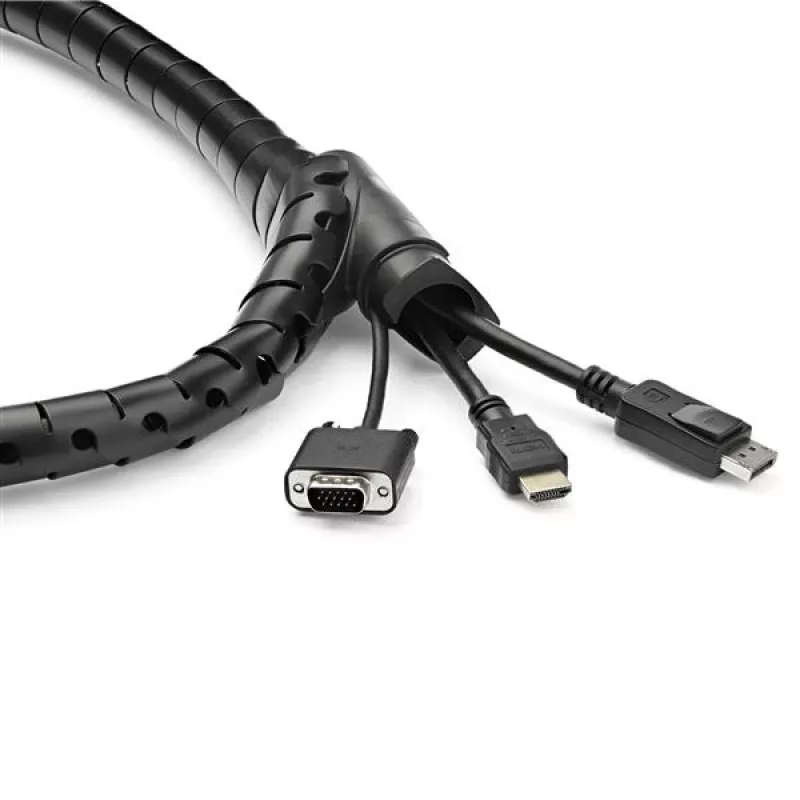 StarTech.com 2,5 m (8,2 pėdos) kabelių valdymo spiralinė rankovė - 25 mm (1 colio) skersmuo