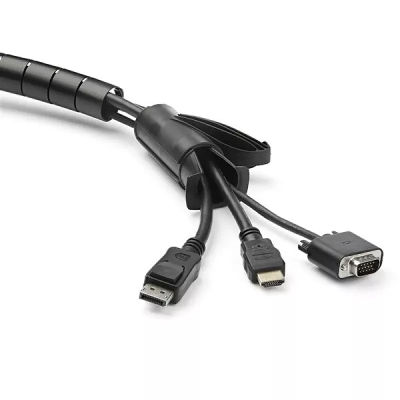 StarTech.com 2,5 m (8,2 pėdos) kabelių valdymo spiralinė rankovė - 25 mm (1 colio) skersmuo