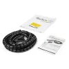 StarTech.com 2,5 m (8,2 pėdos) kabelių valdymo spiralinė rankovė - 25 mm (1 colio) skersmuo