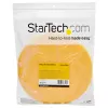 StarTech.com 25 pėdų lipnusis ir sulipdomasis ritinys – pjaustomi daugkartiniai kabelių raiščiai – pramoninė vielų tvirtinimo juosta / reguliuojami audiniai apvyniojimai geltoni / daugkartiniai savaime susitraukiantys kabelių valdymo dirželiai