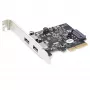 „StarTech.com“ 2 prievadų USB PCIe kortelė su 10 Gbps/prievadas – USB 3.1/3.2 Gen 2 Type-A PCI Express 3.0 x2 pagrindinio valdiklio plėtinio kortelė – pilno/žemo profilio – skirta „Windows“ ir „Linux“