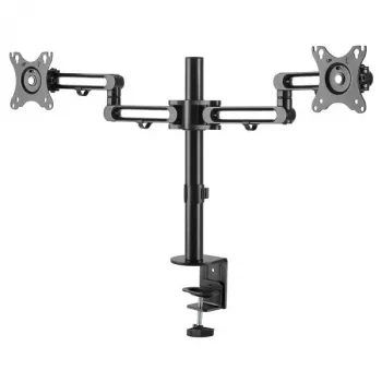 StarTech.com ARMDUAL3 – Dviguba monitorių rankena su C spaustuvu, VESA, iki 32 colių, reguliuojamas aukštis/pakreipimas/pasukimas/sukimas