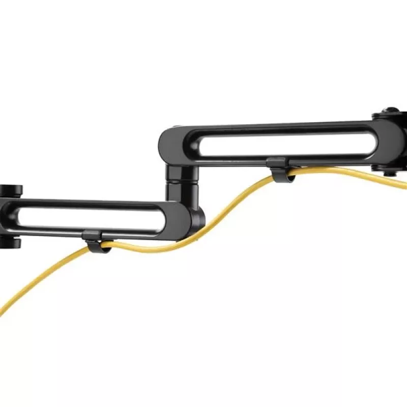 StarTech.com ARMDUAL3 – Dviguba monitorių rankena su C spaustuvu, VESA, iki 32 colių, reguliuojamas aukštis/pakreipimas/pasukimas/sukimas