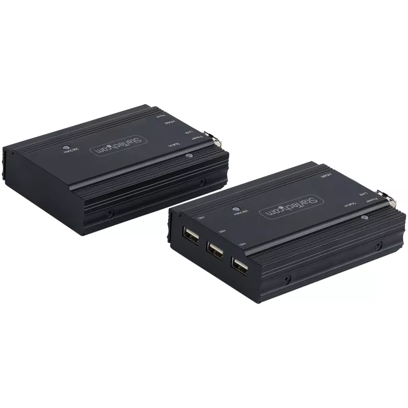 StarTech.com 4K HDMI KVM ilgintuvas per šviesolaidį - HDMI vaizdo ir USB nuotolinis KVM jungiklis/konsolės ilgintuvas - iki 300 m (daugiamodis) - 2x 10G MMF SFP+ moduliai - KVM ilginimo rinkinys (TX/RX)