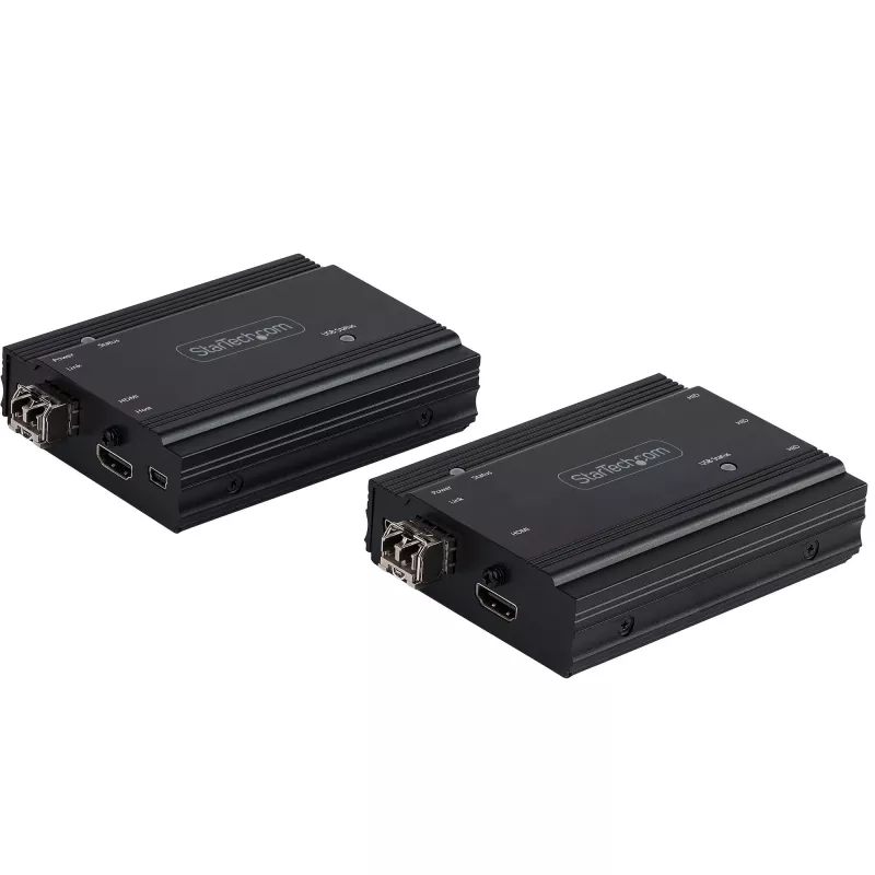 StarTech.com 4K HDMI KVM ilgintuvas per šviesolaidį - HDMI vaizdo ir USB nuotolinis KVM jungiklis/konsolės ilgintuvas - iki 300 m (daugiamodis) - 2x 10G MMF SFP+ moduliai - KVM ilginimo rinkinys (TX/RX)