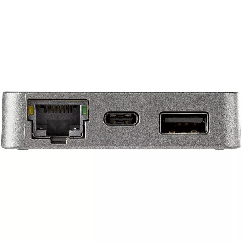 StarTech.com USB-C kelių prievadų adapteris – USB 3.1 Gen 2 Type-C mini dokas – USB-C į 4K HDMI arba 1080p VGA vaizdą – 10Gbps USB-A, USB-C, GbE – nešiojamas kelioninis nešiojamojo kompiuterio dokas – veikia su Thunderbolt 3