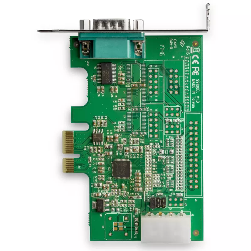 StarTech.com 4 prievadų PCI Express RS232 nuosekliosios sąsajos adapterio kortelė - PCIe RS232 nuosekliojo valdiklio kortelė - PCIe į DB9 nuosekliąją sąsają - 16950 UART - plėtimosi kortelė - Windows/Linux