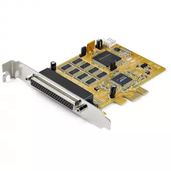 StarTech.com 8 prievadų PCI Express RS232 nuosekliojo ryšio adapterio kortelė, PCIe RS232 nuoseklioji kortelė, 16C1050 UART, kelių prievadų DB9 valdiklio / išplėtimo kortelė, 15kV ESD apsauga, skirta tik Windows - TAA