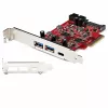 „StarTech.com“ 5 prievadų USB PCIe kortelė – 10Gbps USB 3.1 Gen 2 PCIe kortelė su 1x USB-C ir 2x USB-A – 1x 2 prievadų IDC (vidinis 5Gbps USB lizdų plėtinys) – USB-C PCI Express valdiklio kortelė