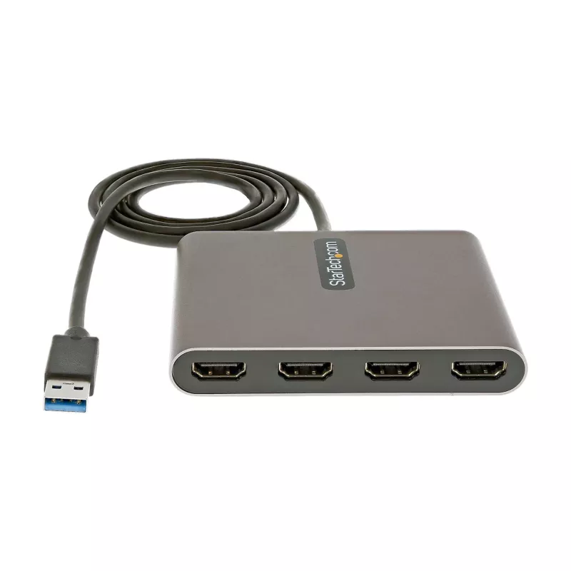 StarTech.com USB 3.0 į 4x HDMI adapteris, USB į 4 monitorių keitiklis, skirta Windows (nepalaiko macOS/ChromeOS/Linux) - TAA