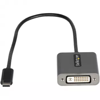 StarTech.com USB-C į DVI adapteris - 1920x1200p USB-C į DVI-D adapteris - USB Type C į DVI monitorių - vaizdo keitiklis - suderinamas su Thunderbolt 3 - 12 colių ilgio pritvirtintas kabelis - atnaujinta CDP2DVI versija