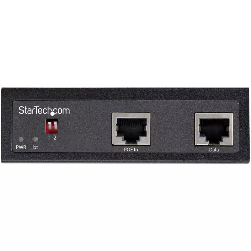 StarTech.com Pramoninis Gigabit PoE Skirstytuvas - 90W didelės galios PoE+++ skirstytuvas - 12-48V DC skirstytuvas 802.3bt - LAN/RJ45 Ultra PoE į DC adapterį - -40°C iki +75°C