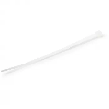 StarTech.com 4 colių (10 cm) kabelių raiščiai - 1/16 colio (2 mm) pločio, 7/8 colio (22 mm) ryšulio skersmuo, 18 svarų (8 kg) tempimo stiprumas, nailoniniai savaime užsifiksuojantys raiščiai su lenktu galu - 94V-2/UL sertifikuoti, 1000 vnt. pakuotė - balt