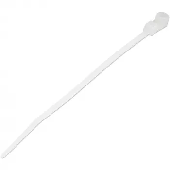 StarTech.com 4 colių (10 cm) kabelių raiščiai su tvirtinimo anga - 1/16 colio (2 mm) pločio, 7/8 colio (24 mm) ryšulio skersmuo, 18 svarų (8 kg) tempimo stipris, nailonas 66, savaime užsifiksuojantys raiščiai su varžto anga, UL sertifikuota, 100 vnt. paku