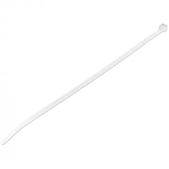 StarTech.com 10 inch (25 cm) kabelių raiščiai - 1/8 inch (4 mm) pločio, 2-5/8 inch (68 mm) ryšulio skersmuo, 50 lb (22 kg) tempimo stipris, nailoniniai savaime fiksuojantys užtraukiamieji raiščiai su lenktu antgaliu - 94V-2/UL sertifikuoti, 100 vnt. pakuotė - balti