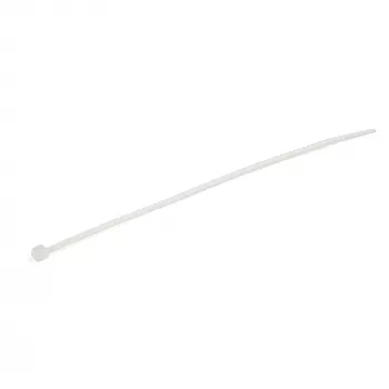 100 vnt. 15 cm (6 colių) kabelių raiščiai StarTech.com – 3,6 mm pločio, 39 mm ryšulio diametras, 18 kg tempimo stipris, nailoniniai užtraukiami raiščiai su lenktu galu, UL sertifikuoti, balti – TAA