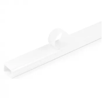 StarTech.com kabelių kanalas su lipnia juosta ir dangteliu, 19 mm x 13 mm, 1,8 m, PVC, baltas