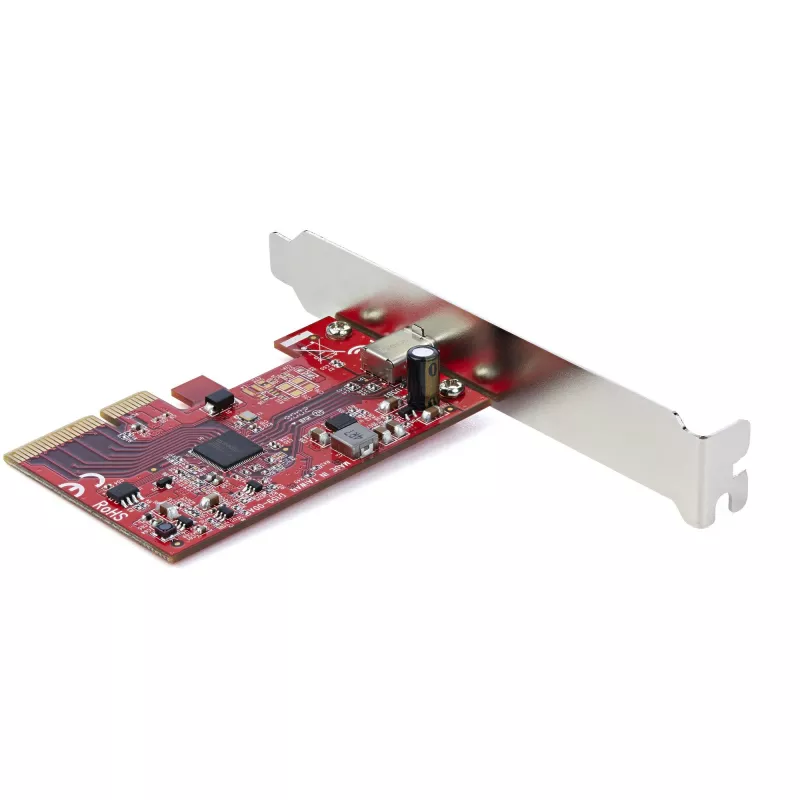StarTech.com 1-Port USB 3.2 Gen 2x2 PCIe kortelė, USB-C 20Gbps SuperSpeed PCI Express 3.0 x4 valdiklis, USB Type-C adapterio kortelė, tik duomenys, Windows/macOS/Linux, TAA