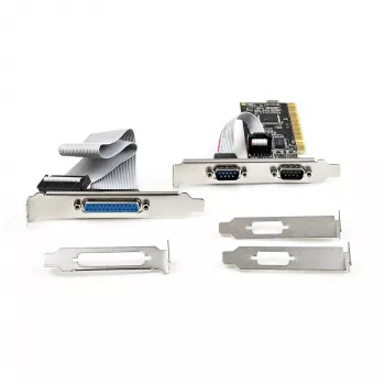 StarTech.com PCI kombinuota kortelė su dviem RS232 nuosekliaisiais prievadais (DB9) ir vienu lygiagrečiuoju LPT prievadu (DB25) - PCI kombinuota adapterio kortelė, PCI plėtimo valdiklis, PCI spausdintuvo kortelė