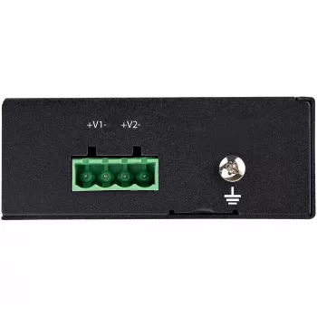 StarTech.com Pramoninis Gigabit Ethernet PoE įpurškiklis - 30W 802.3at PoE+ Midspan 48V-56V DC DIN bėgelis, maitinimas per Ethernet, -40°C iki +75°C kameroms, jutikliams, WiFi prieigos taškams