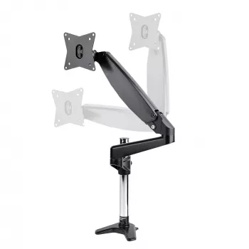 StarTech.com stalinis monitoriaus laikiklis vienam VESA ekranui iki 32 colių arba 49 colių itin plataus formato 8 kg – pilnas judesys, aukščio reguliavimas – C spaustuvas, grommet – vieno monitoriaus ranka