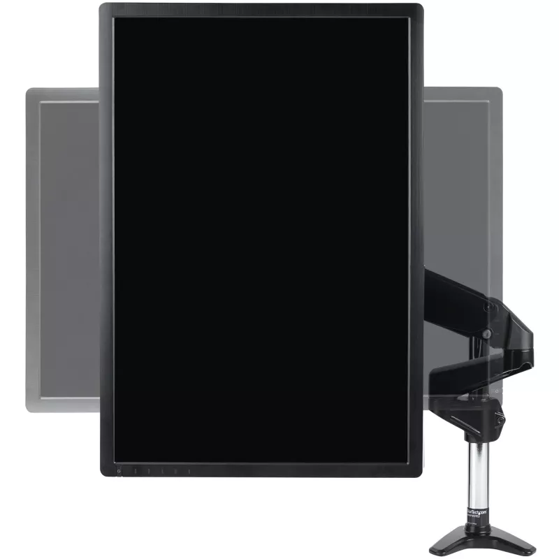 StarTech.com stalinis monitoriaus laikiklis vienam VESA ekranui iki 32 colių arba 49 colių itin plataus formato 8 kg – pilnas judesys, aukščio reguliavimas – C spaustuvas, grommet – vieno monitoriaus ranka