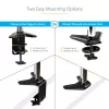 StarTech.com stalinis monitoriaus laikiklis vienam VESA ekranui iki 32 colių arba 49 colių itin plataus formato 8 kg – pilnas judesys, aukščio reguliavimas – C spaustuvas, grommet – vieno monitoriaus ranka