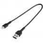 StarTech.com 12 colių (30 cm) tvirtas juodas USB-A į Lightning laidas - tvirtas armuotas aramidiniu pluoštu USB A tipo į Lightning įkrovimo/sinchronizavimo maitinimo laidas - Apple MFi sertifikuotas iPad/iPhone 12