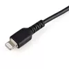 StarTech.com 12 colių (30 cm) tvirtas juodas USB-A į Lightning laidas - tvirtas armuotas aramidiniu pluoštu USB A tipo į Lightning įkrovimo/sinchronizavimo maitinimo laidas - Apple MFi sertifikuotas iPad/iPhone 12