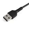 StarTech.com 12 colių (30 cm) tvirtas juodas USB-A į Lightning laidas - tvirtas armuotas aramidiniu pluoštu USB A tipo į Lightning įkrovimo/sinchronizavimo maitinimo laidas - Apple MFi sertifikuotas iPad/iPhone 12