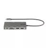 StarTech.com USB-C kelių prievadų adapteris - HDMI 4K 30Hz arba VGA kelioninis dokas - 5Gbps USB 3.0 šakotuvas (USB A / USB C prievadai) - 100W Power Delivery - SD/Micro SD - GbE - 30cm kabelis - USB C mini dokas