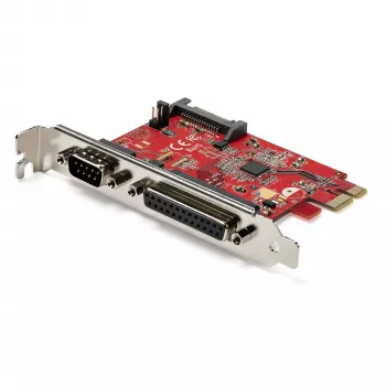 „StarTech.com“ PCIe kortelė su nuosekliuoju ir lygiagrečiuoju prievadu – PCI Express kombinuota adapterio kortelė su 1x DB25 lygiagrečiuoju prievadu ir 1x RS232 nuosekliuoju prievadu – išplėtimo / valdiklio kortelė – PCIe spausdintuvo kortelė