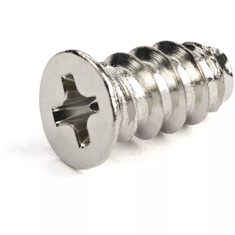 StarTech.com 50 vnt. M5 varžtai - 10 mm ilgio kompiuterio/dėklo ventiliatorių varžtai - savaime sriegiantys, Phillips/plokščia galvutė - tinka M5 ventiliatorių skylėms - plieniniai, cinkuoti