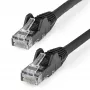StarTech.com 7m CAT6 Ethernet kabelis LSZH – 10 Gigabit 250MHz 100W PoE RJ45 10GbE UTP tinklo laidas su apsauga nuo užkliuvimo, juodas, CAT6, ETL patvirtintas, 24AWG