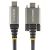 StarTech.com 50 cm šoninis varžtinis fiksavimo USB-C laidas 10Gbps - USB 3.1/3.2 Gen 2 Type-C - 100W (5A) Power Delivery įkrovimas, DP Alt režimas - dvigubas varžtinis fiksavimas