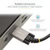 StarTech.com 50 cm šoninis varžtinis fiksavimo USB-C laidas 10Gbps - USB 3.1/3.2 Gen 2 Type-C - 100W (5A) Power Delivery įkrovimas, DP Alt režimas - dvigubas varžtinis fiksavimas