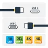 StarTech.com 20 colių (50 cm) viršutinis varžtinis fiksavimo USB C laidas 10 Gbps – USB 3.1/3.2 Gen 2 Type-C laidas – 100 W (5 A) galios tiekimas, DP Alt režimas – vienas fiksavimo varžtas, USB-C įkrovimo/sinchronizavimo laidas