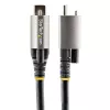 StarTech.com 20 colių (50 cm) viršutinis varžtinis fiksavimo USB C laidas 10 Gbps – USB 3.1/3.2 Gen 2 Type-C laidas – 100 W (5 A) galios tiekimas, DP Alt režimas – vienas fiksavimo varžtas, USB-C įkrovimo/sinchronizavimo laidas