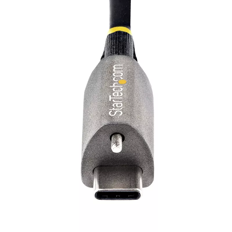 StarTech.com 20 colių (50 cm) viršutinis varžtinis fiksavimo USB C laidas 10 Gbps – USB 3.1/3.2 Gen 2 Type-C laidas – 100 W (5 A) galios tiekimas, DP Alt režimas – vienas fiksavimo varžtas, USB-C įkrovimo/sinchronizavimo laidas