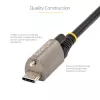 StarTech.com 20 colių (50 cm) viršutinis varžtinis fiksavimo USB C laidas 10 Gbps – USB 3.1/3.2 Gen 2 Type-C laidas – 100 W (5 A) galios tiekimas, DP Alt režimas – vienas fiksavimo varžtas, USB-C įkrovimo/sinchronizavimo laidas