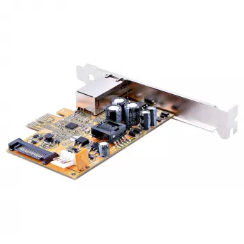 StarTech.com 1 prievado 2,5 Gbps PoE tinklo plokštė, PCIe Ethernet kortelė su RJ45, 30W 802.3at PoE NIC, skirta staliniams kompiuteriams/serveriams, tinklo PoE LAN adapteris su žemo profilio laikikliu, NBaseT, Windows/Linux