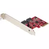 StarTech.com SATA PCIe kortelė - 2 prievadų PCIe SATA plėtinio kortelė - 6Gbps - pilnas/žemas profilis - PCI Express į SATA adapteris/valdiklis - ASM1062R SATA RAID - PCIe į SATA keitiklis