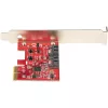 StarTech.com SATA PCIe kortelė - 2 prievadų PCIe SATA plėtinio kortelė - 6Gbps - pilnas/žemas profilis - PCI Express į SATA adapteris/valdiklis - ASM1062R SATA RAID - PCIe į SATA keitiklis
