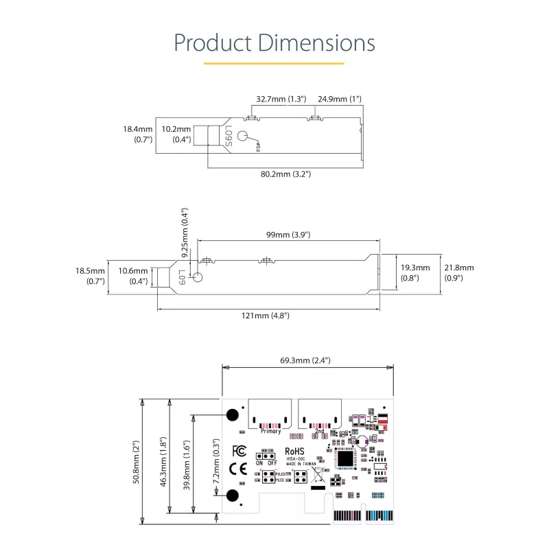 StarTech.com SATA PCIe kortelė - 2 prievadų PCIe SATA plėtinio kortelė - 6Gbps - pilnas/žemas profilis - PCI Express į SATA adapteris/valdiklis - ASM1062R SATA RAID - PCIe į SATA keitiklis