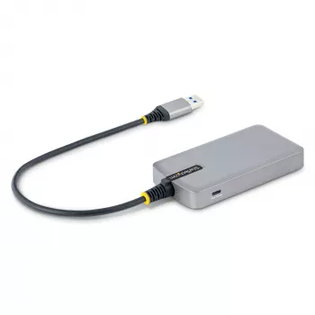StarTech.com 3 prievadų USB šakotuvas su Ethernet - 3x USB-A prievadai - Gigabit Ethernet (RJ-45) - USB 3.0 5Gbps - maitinamas iš magistralės - 30 cm laidas - nešiojamas USB šakotuvas nešiojamam kompiuteriui su GbE
