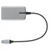 StarTech.com 3 prievadų USB šakotuvas su Ethernet - 3x USB-A prievadai - Gigabit Ethernet (RJ-45) - USB 3.0 5Gbps - maitinamas iš magistralės - 30 cm laidas - nešiojamas USB šakotuvas nešiojamam kompiuteriui su GbE